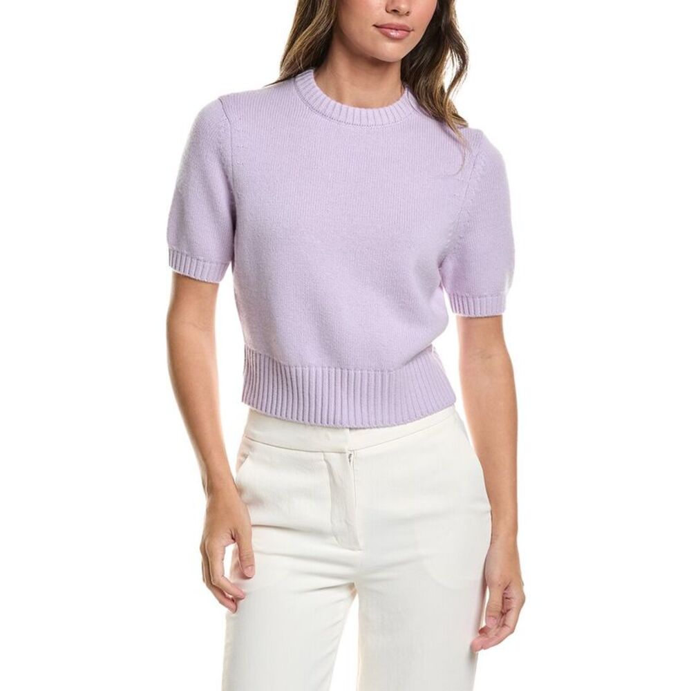 Toccin Womens  Elsie Wool & Cashmere-Blend Sweater, Purple